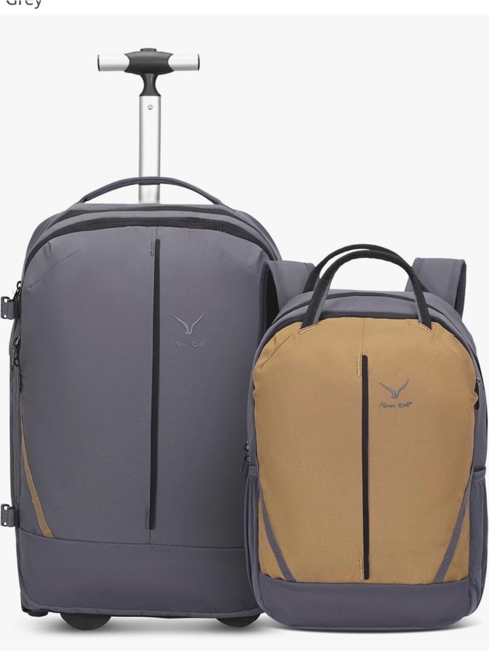 Hynes Eagle 2 in 1 Travel Backpack Set Rolling Backpack with Wheels Brand new